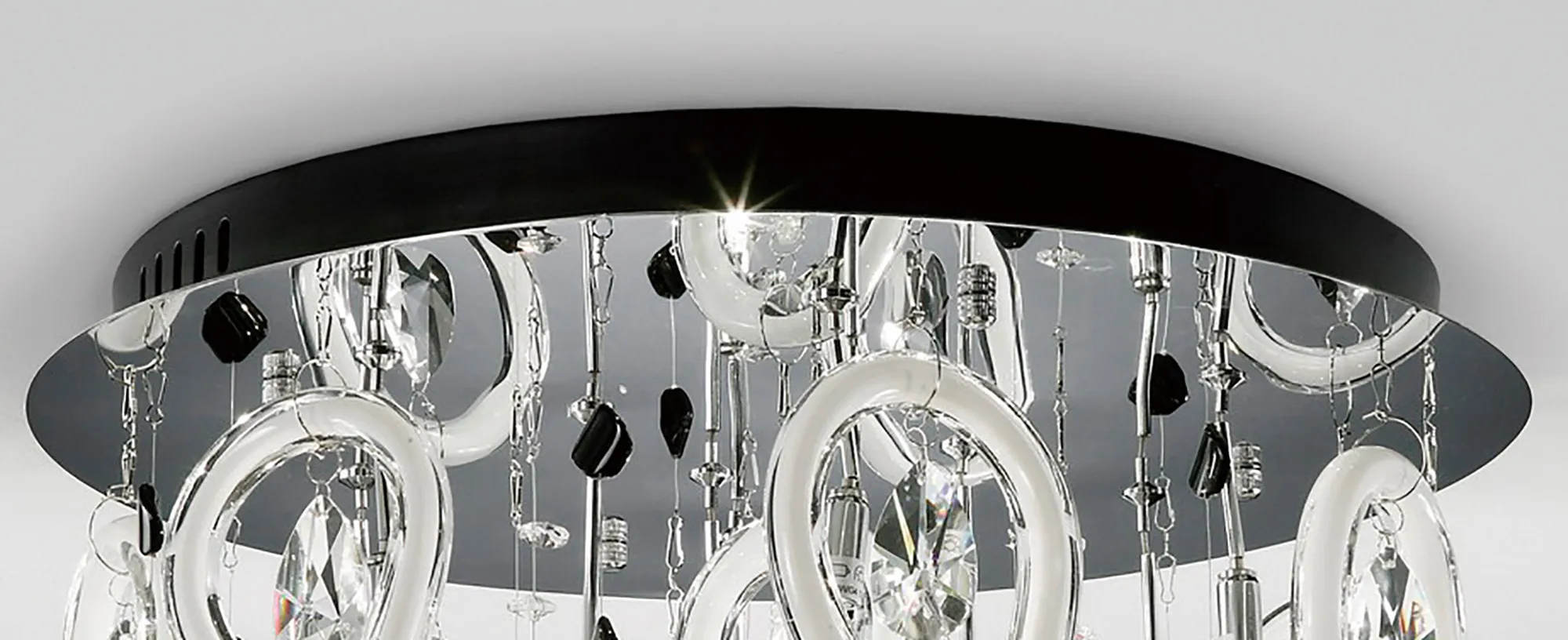 Class Crystal Ceiling Lights Diyas Flush Crystal Fittings